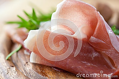 Prosciutto Crudo Stock Photo