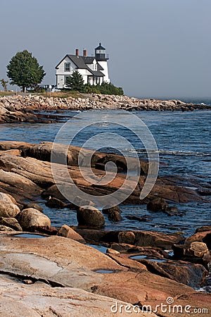 Prospect Harbor Light Stock Photo