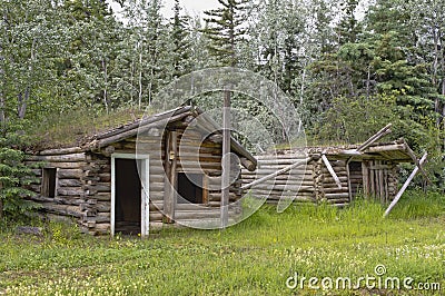 Prospector Orloff King`s log cabin Stock Photo