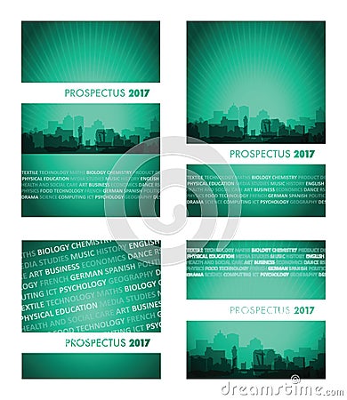 Prospectus 2017 green group Vector Illustration