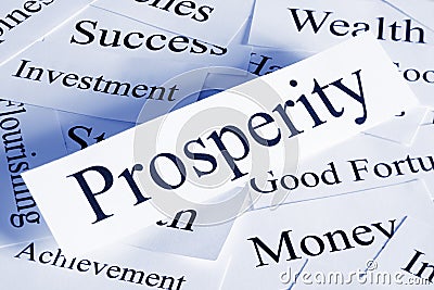 Prosperity Concept Stock Photo