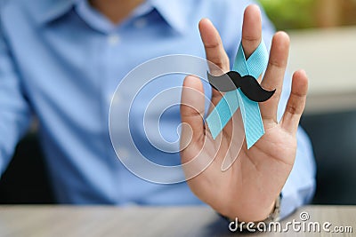 Prostate Cancer Awareness Stock Photo