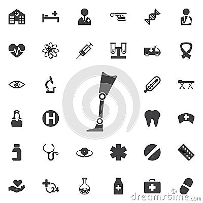 Prosthesis icon Vector Illustration