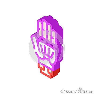 prosthesis plastic isometric icon vector illustration Vector Illustration