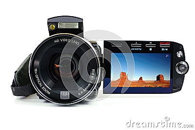 Prosumer HD Camcorder Stock Photo