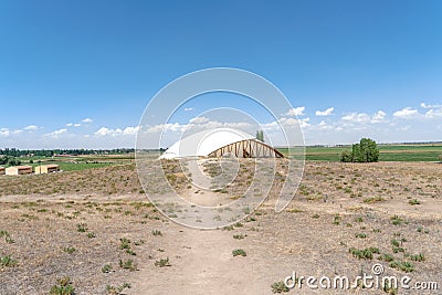 Protect Building of Catalhoyuk Konya Stock Photo