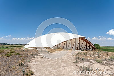 Protect Building of Catalhoyuk Konya Stock Photo