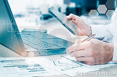 Protect cloud information data concept. Security and safety of cloud data Stock Photo