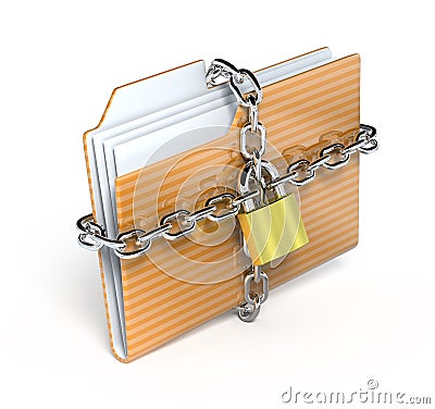 Protect folder Stock Photo