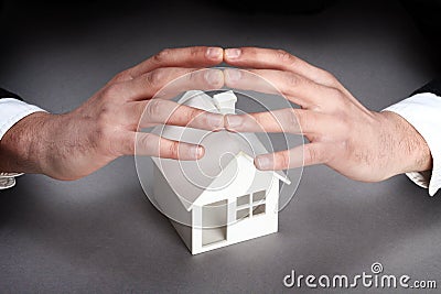 Protect own property Stock Photo