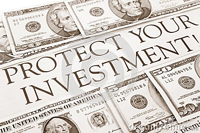 Protect your investment Stock Photo