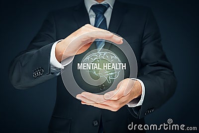 Protect your mental health psychology concept Stock Photo