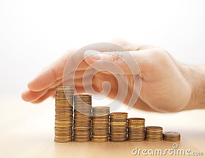 Protect your money Stock Photo