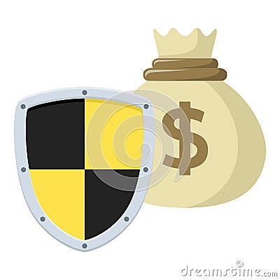 Protect Your Money Saving Concept Vector Illustration