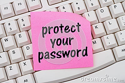 Protect your password Stock Photo