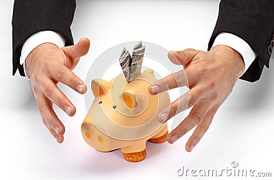 Protect your savings Stock Photo