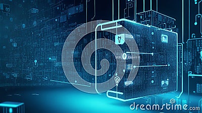 Protecting AI Algorithms Background Stock Photo