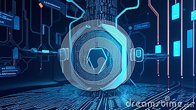 Protecting AI Algorithms Background Stock Photo