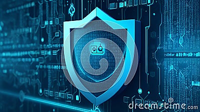 Protecting AI Algorithms Background Stock Photo