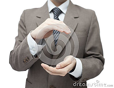 Protecting hands Stock Photo