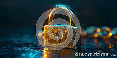 Protecting Personal Data: Internet Safety Practices to Prevent Cyber Attacks. Concept Privacy Stock Photo
