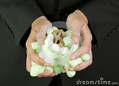 Protecting your finances dollar symbol Stock Photo