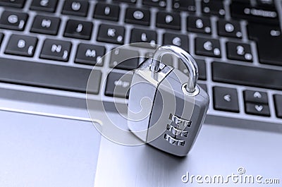 Protection against internet piracy Stock Photo