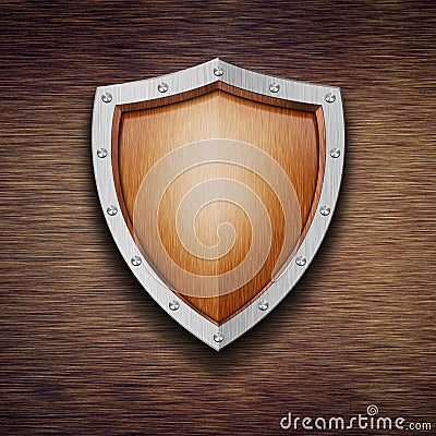 Protection shield Stock Photo