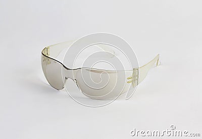 Protective eyewear, safety glasses isolated Stock Photo