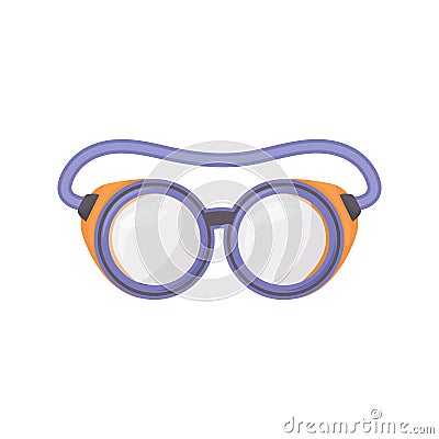 Protective glasses cartoon vector illustration Vector Illustration