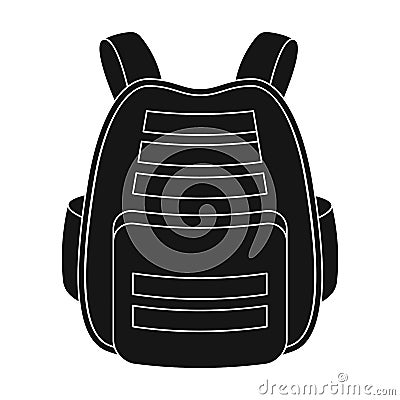 Protective waistcoat.Paintball single icon in black style vector symbol stock illustration web. Vector Illustration