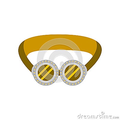 Protective welding goggles icon Vector Illustration