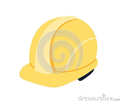 Protective yellow hat concept Vector Illustration