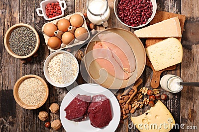 Protein food Stock Photo