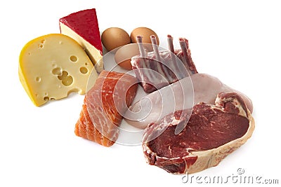 Protein Foods Stock Photo