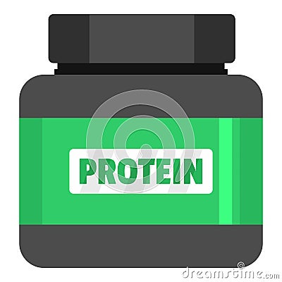 Protein icon, flat style. Vector Illustration