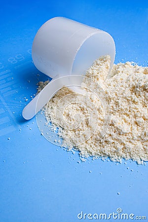 Protein powder Stock Photo