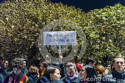 Protest against coruption and Romanian Government Editorial Stock Photo