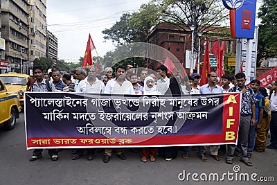 Protest Against Israel. Editorial Stock Photo