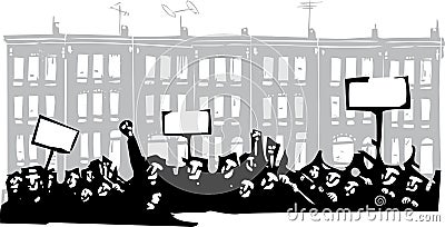 Protest Baltimore Vector Illustration