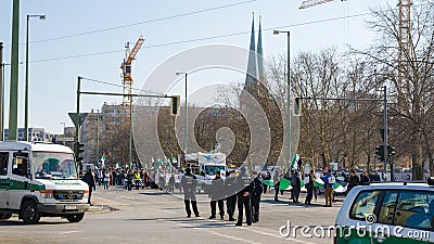 Protest demonstration against dictatorship of Bashar al-Assad Editorial Stock Photo