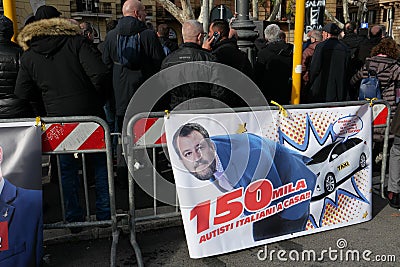 ROME FEBRUARY 29 2024 PROTEST DEMONSTRATION Editorial Stock Photo