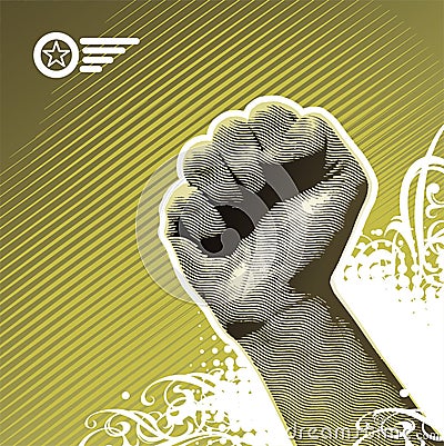 Protest hand Vector Illustration