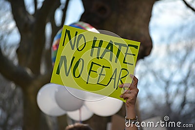 Protest march Editorial Stock Photo