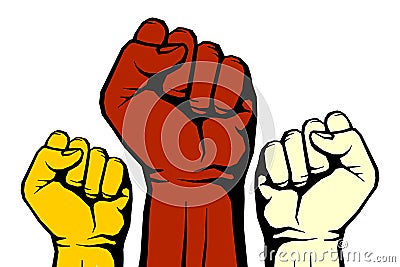 Protest, rebel vector revolution art poster Vector Illustration