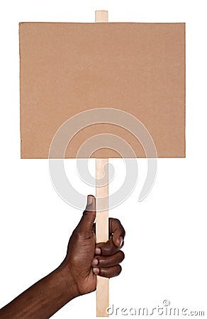 Protest sign Stock Photo