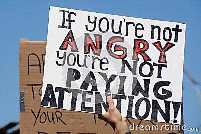 Protest Sign Stock Photo