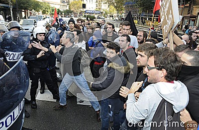 Protest in spain 074 Editorial Stock Photo