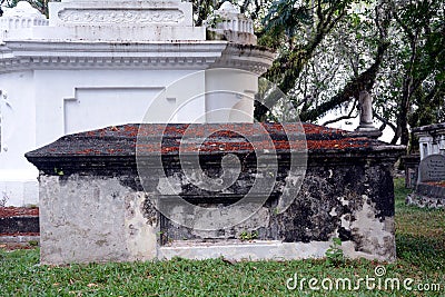 Protestant cemetery, Georgetown, Malaysia Editorial Stock Photo