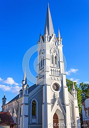 Protestant church in Grodno Stock Photo